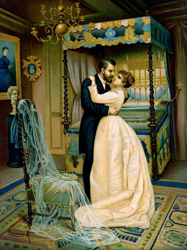 Unknown Artist, French - Bride And Bridegroom, The Wedding Night